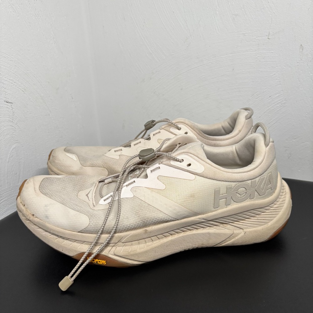 Hoka One One Transport Running Shoes Women's Size 10B Eggnog Vibram 1123154 EEGG